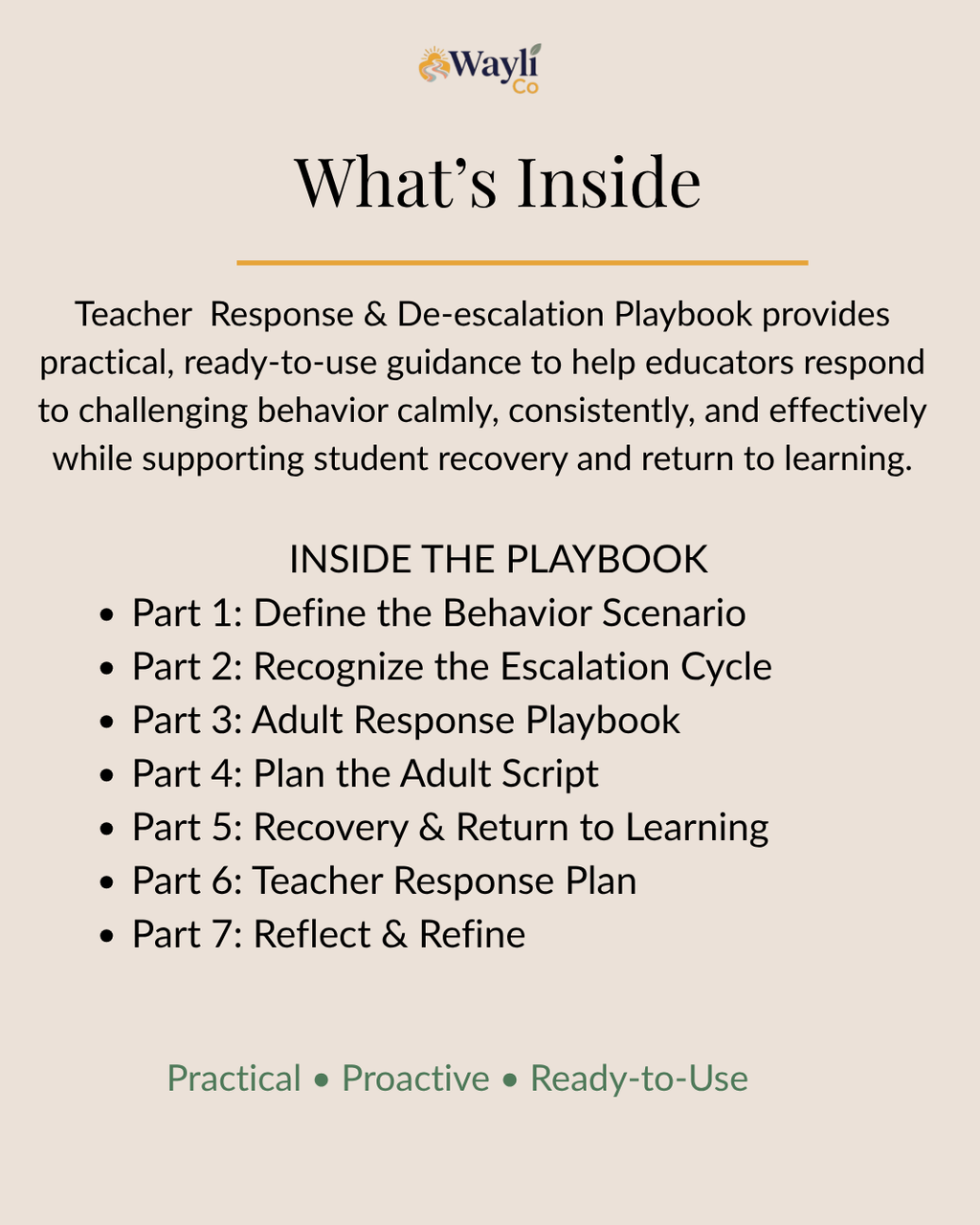 Teacher Response & De-escalation Playbook
