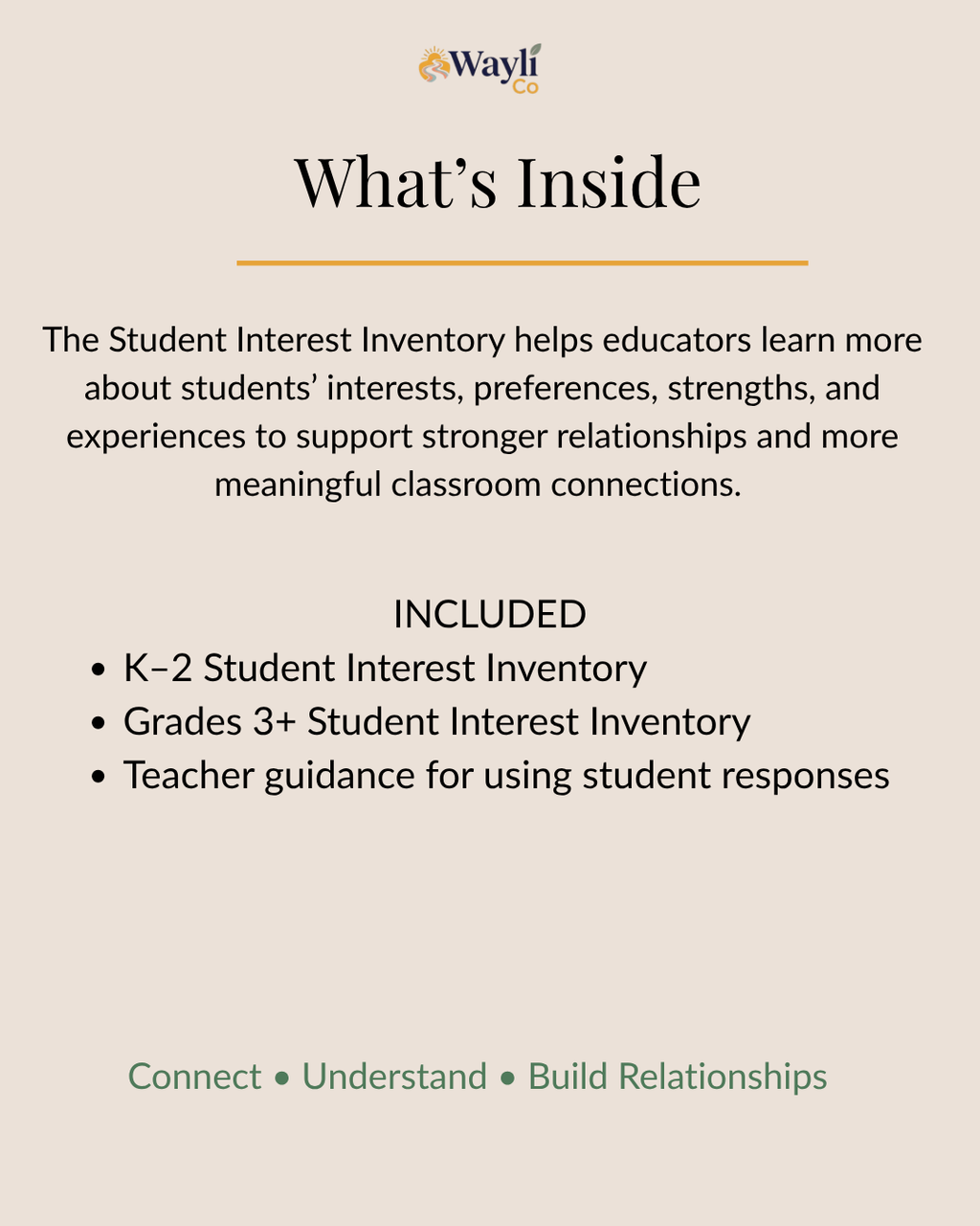 Student Interest Inventory