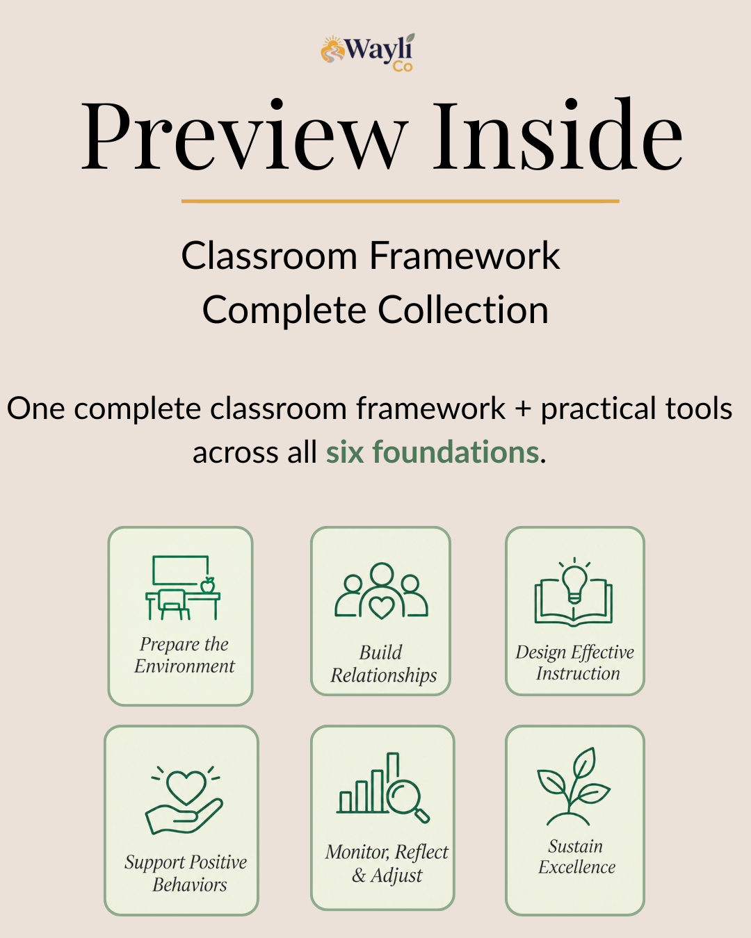 Wayli Co Classroom Framework Complete Collection