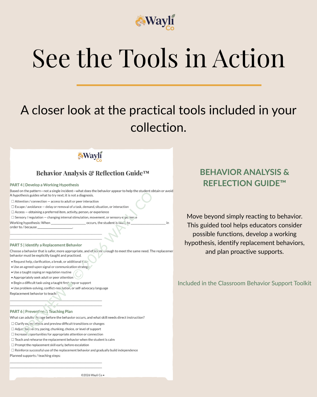 Wayli Co Classroom Framework Complete Collection