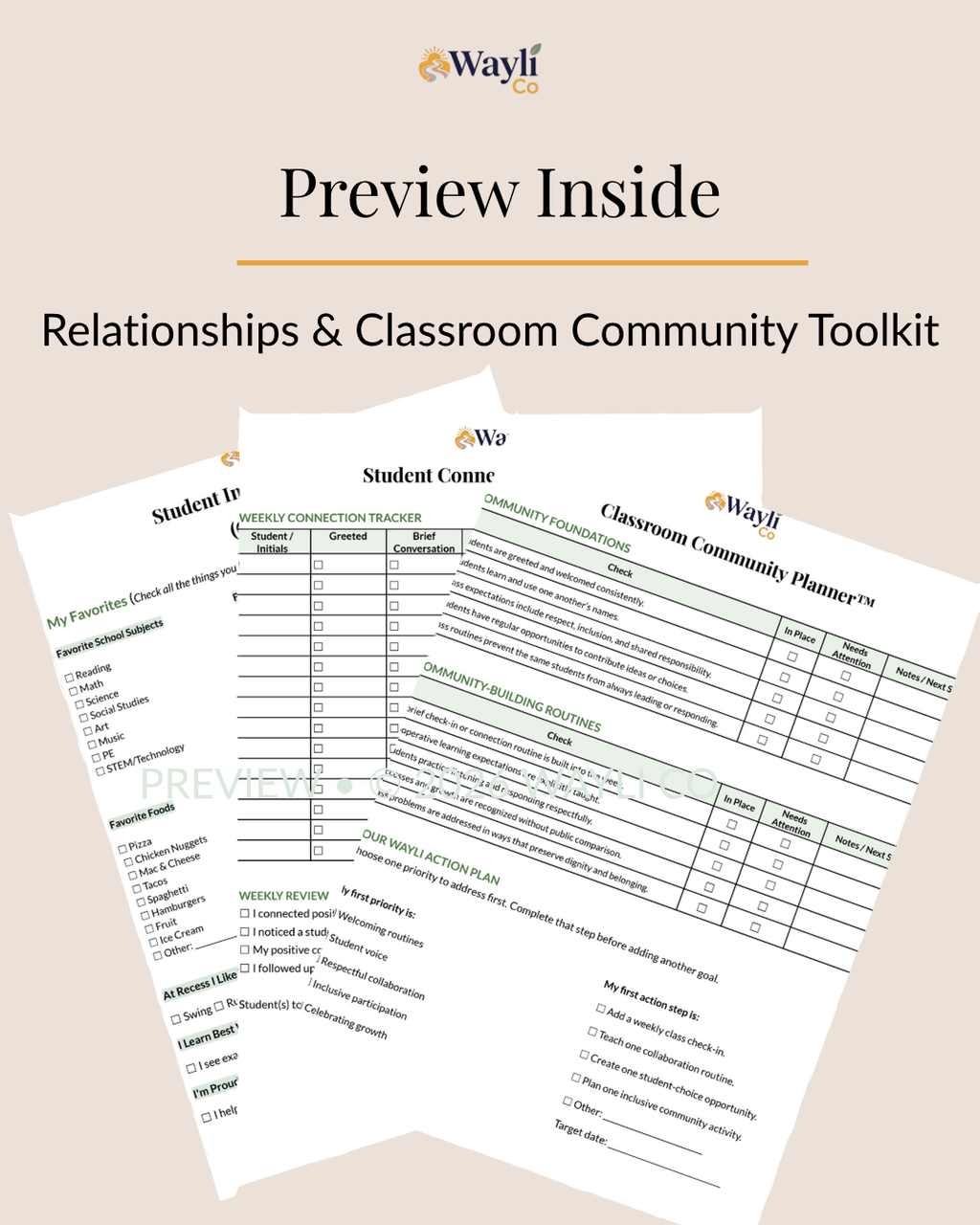 Relationships & Classroom Community Toolkit