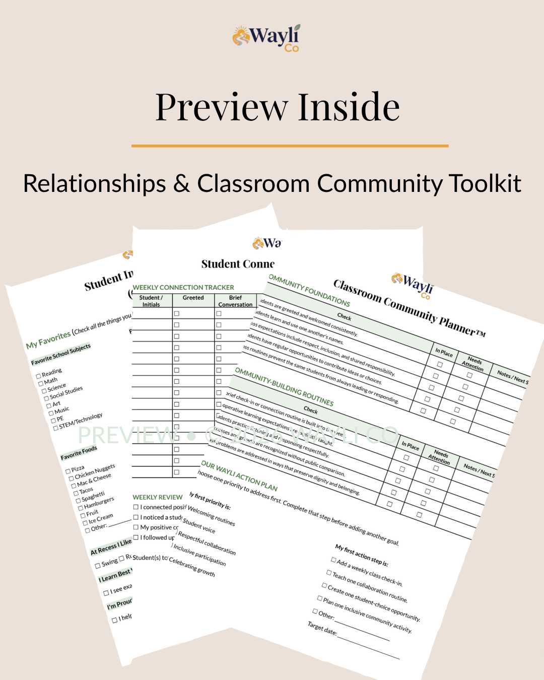 Relationships & Classroom Community Toolkit