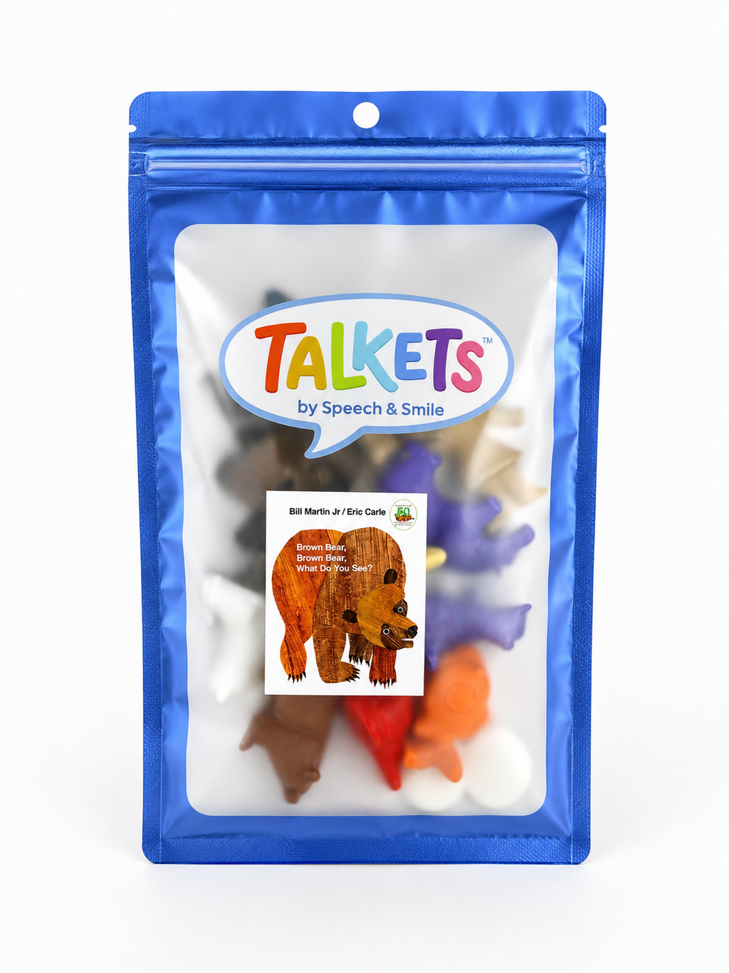 Brown Bear Story Prop Set | Mini Animal Story Objects | Speech Therapy Story Retell Props Talkets™ Mini Objects