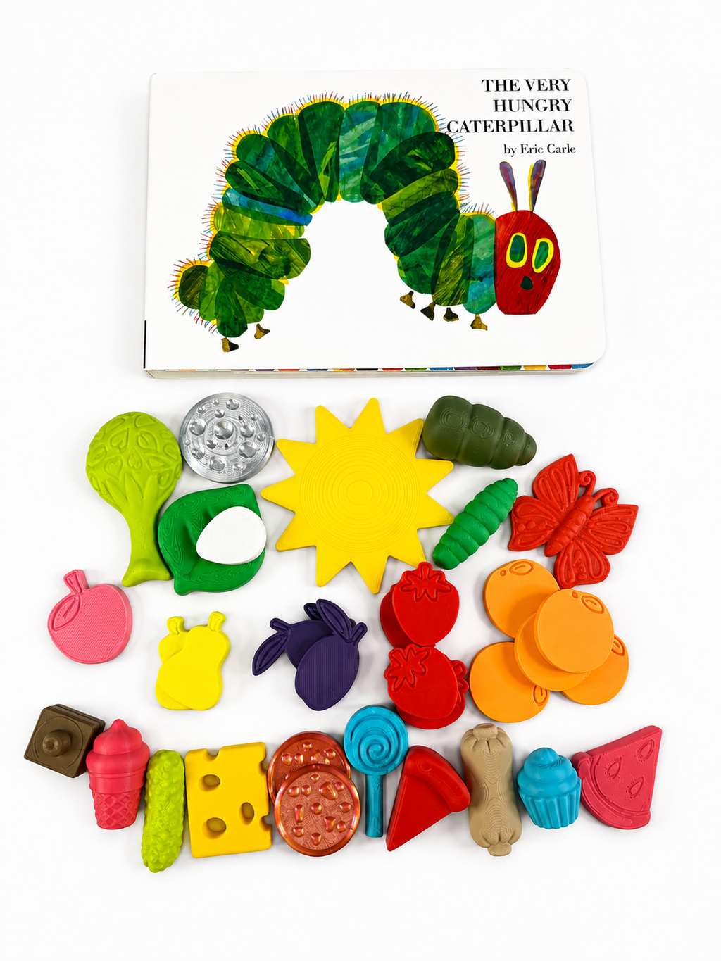 Very Hungry Caterpillar Story Set | Animal Story Objects | Speech Therapy Story Retell Props Talkets™ Mini Objects