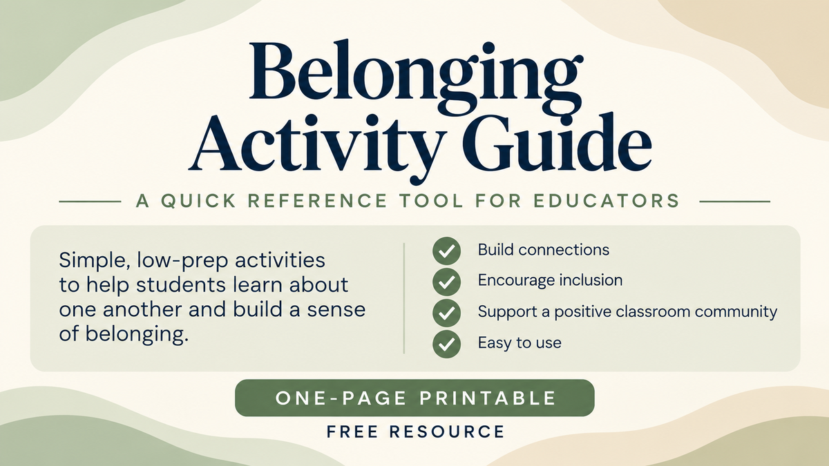 Belonging Activity Guide