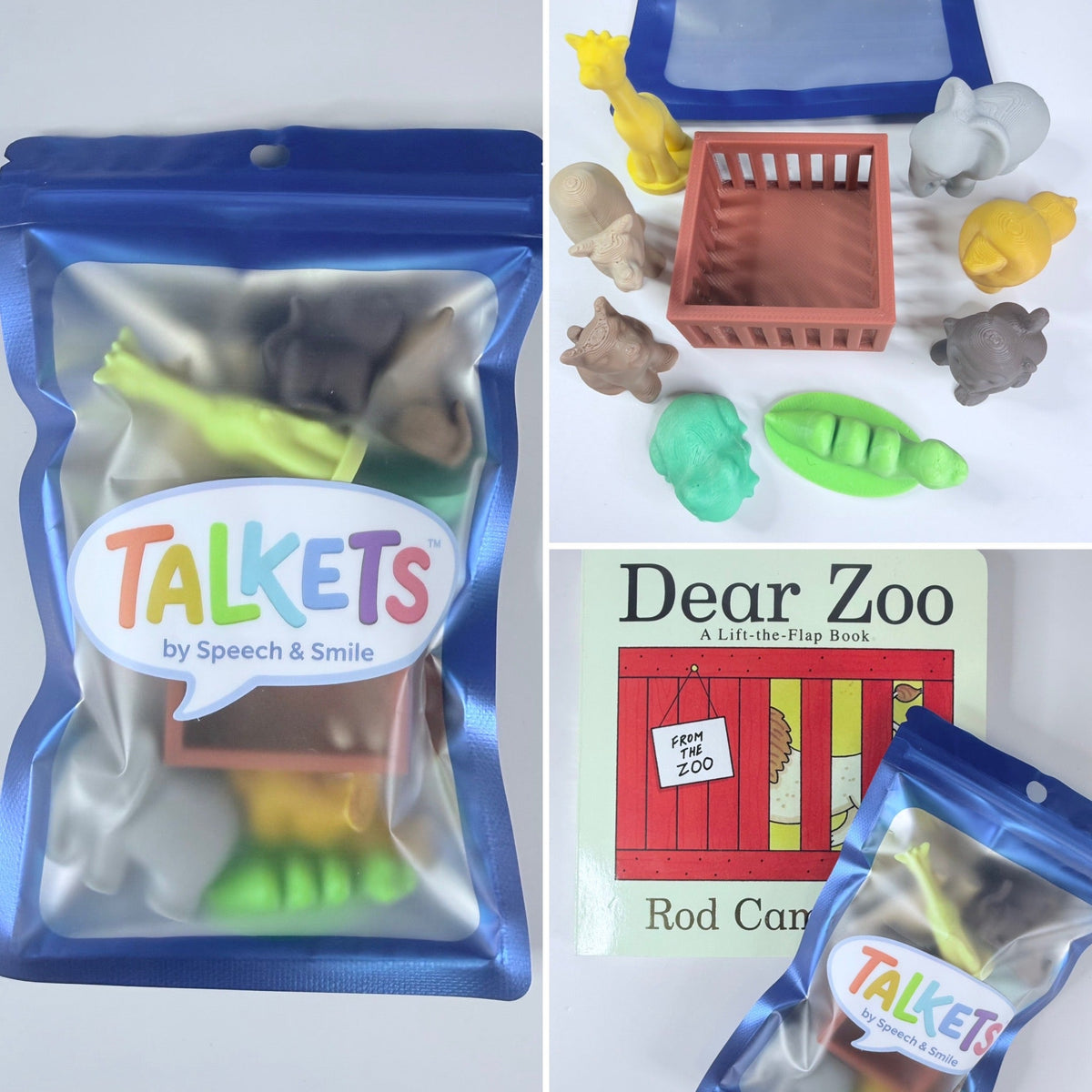 Dear Zoo Story Prop Set | Mini Animal Story Objects | Speech Therapy Story Retell Props Talkets™ Mini Objects