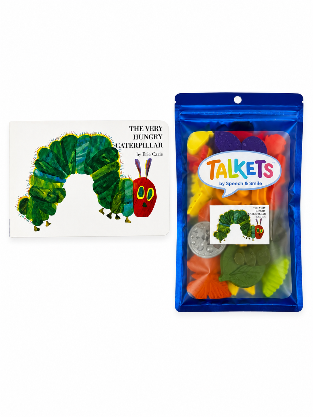 Very Hungry Caterpillar Story Set | Animal Story Objects | Speech Therapy Story Retell Props Talkets™ Mini Objects