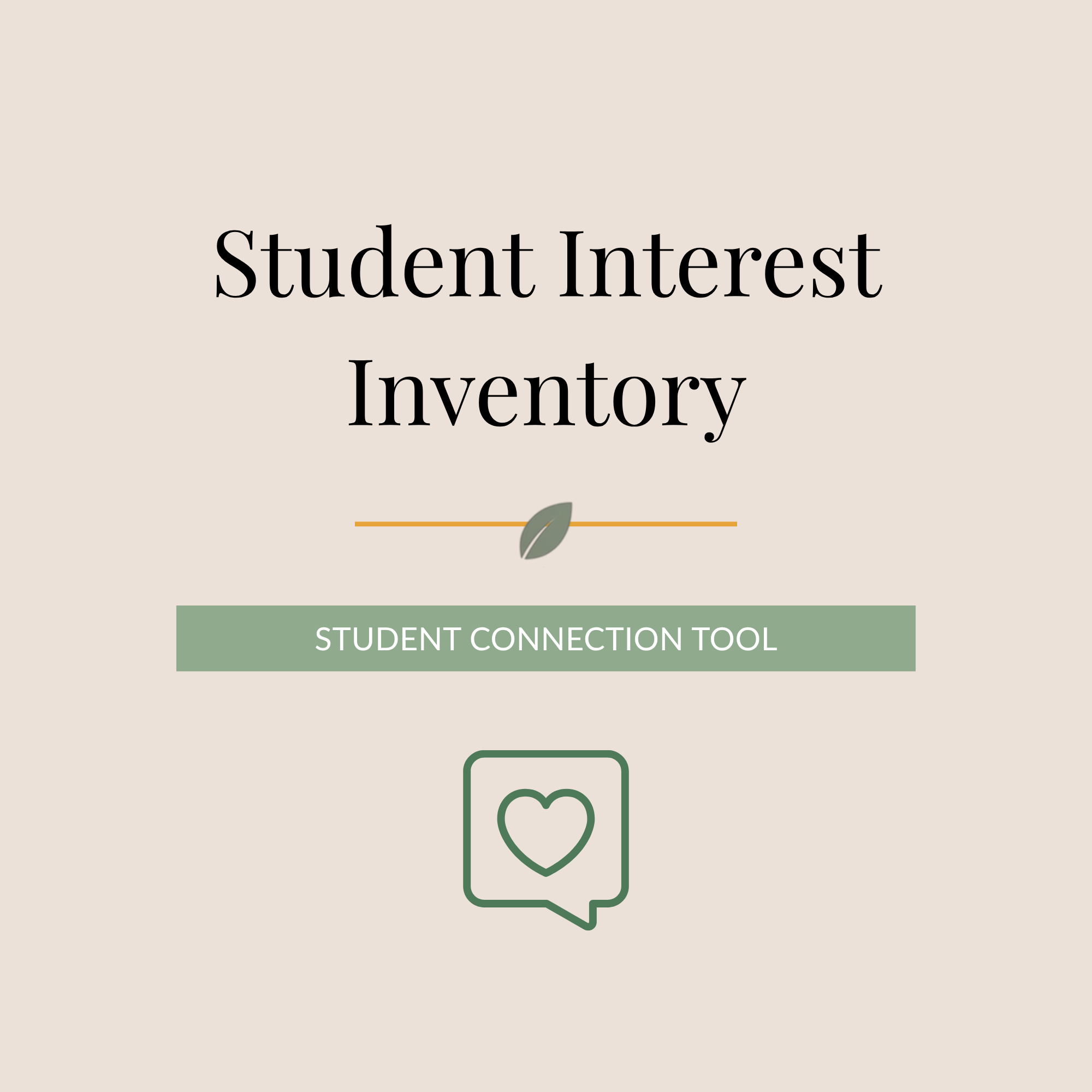 Student Interest Inventory