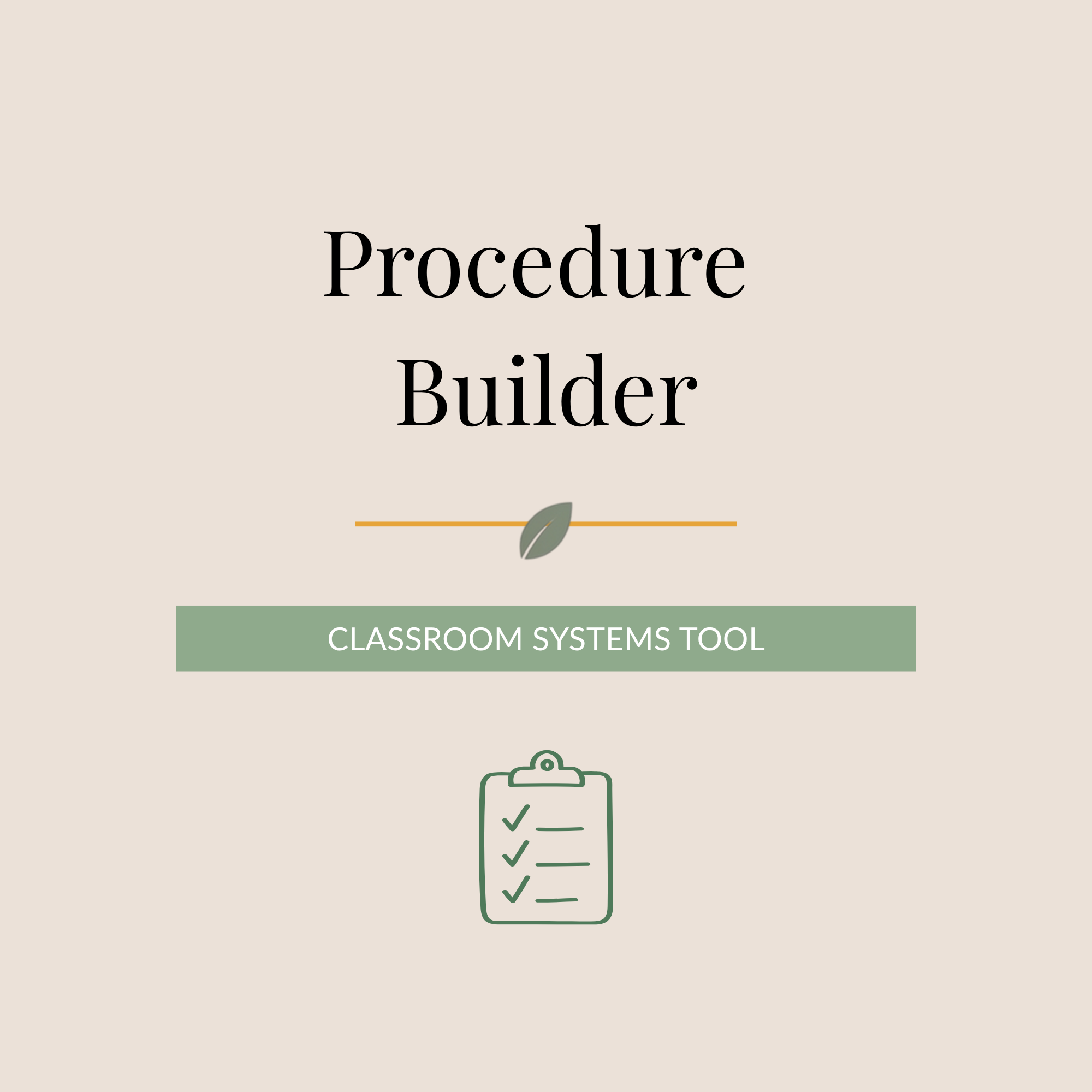 Procedure Builder